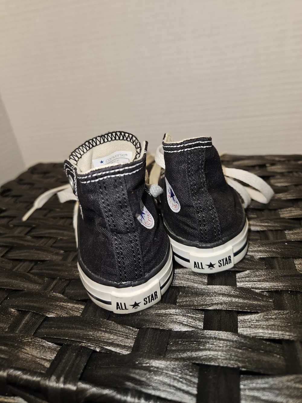 Converse Kids Black and White High-Top Sneakers